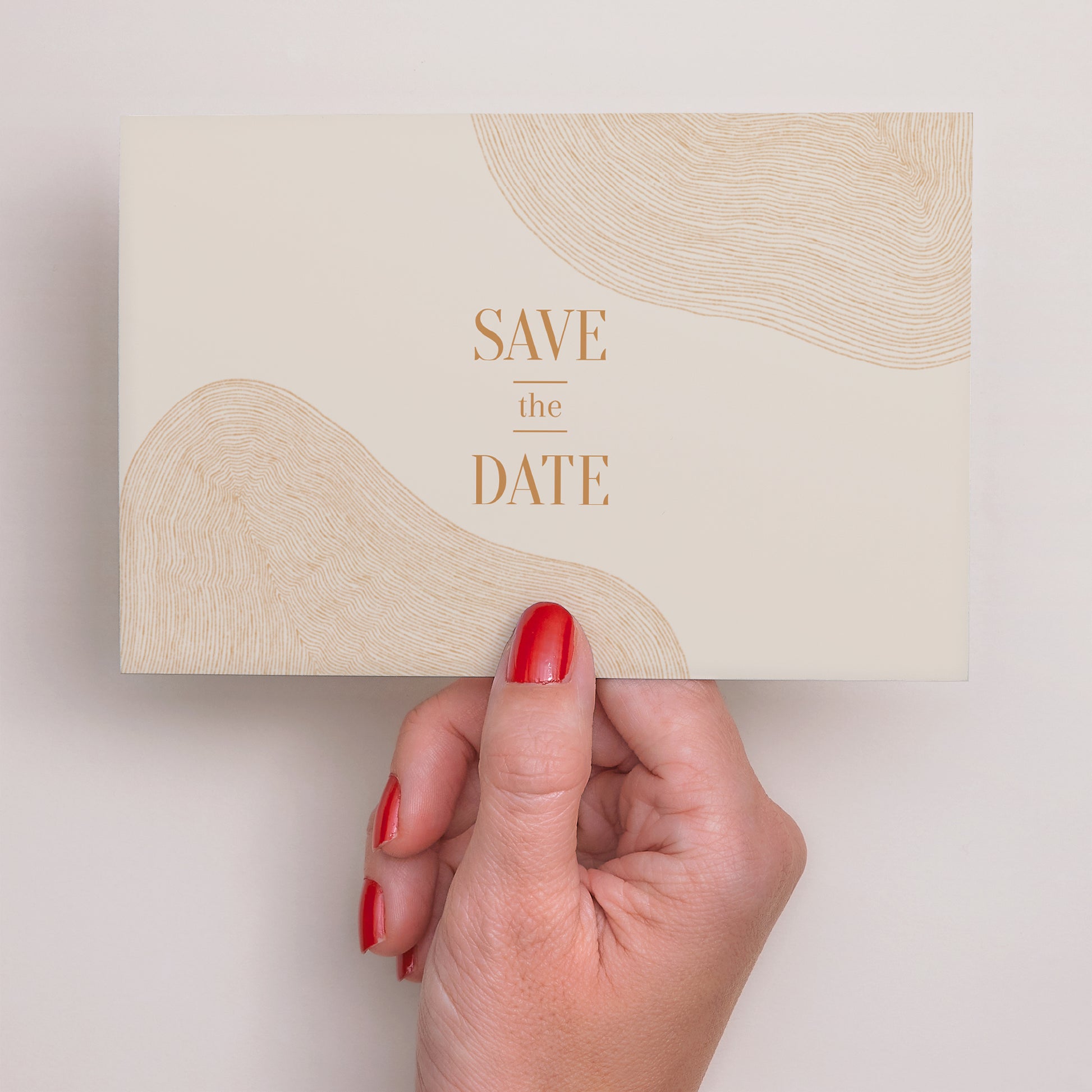 Save the date Karte Hochzeit Landschaft Land des Ockers foto N° 3