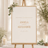 Begrüßungstafel Hochzeit Porträt 60 x 90 cm Land des Ockers foto N° 1