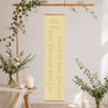 Sitzplan Hochzeit Papier Zitrusfrucht-Farben foto N° 2