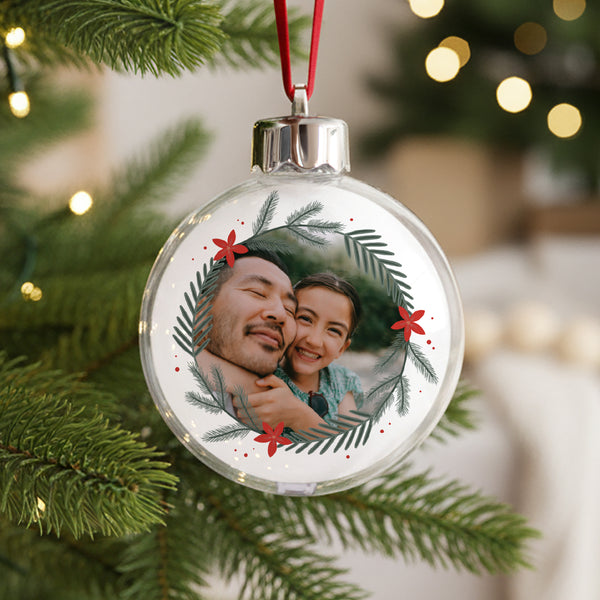 Weihnachtskugel Weihnachten Runde Erinnerungskugel foto