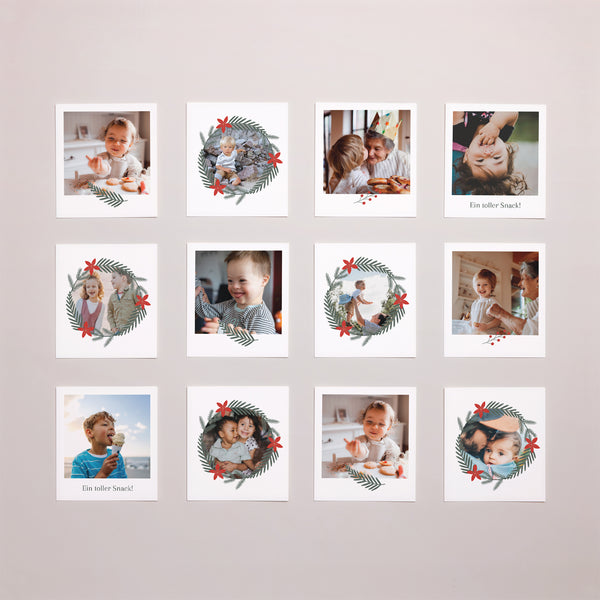 Fotoabzug Weihnachten Pack von 12 Erinnerungskugel foto