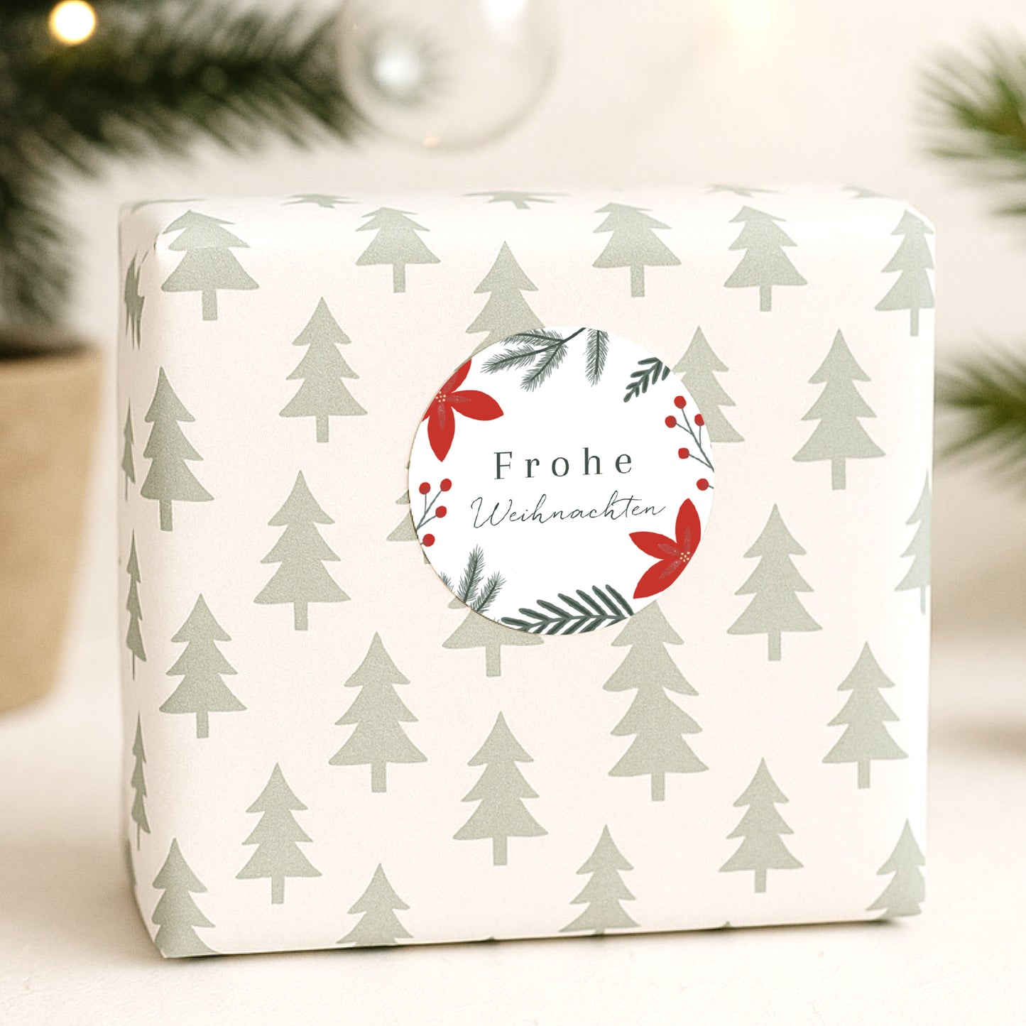 Sticker Weihnachten Rund Erinnerungskugel foto N° 1