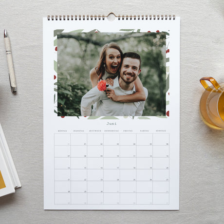 Kalender Weihnachten Wandgemälde A3 Weihnachtsmotiv, Grüntöne