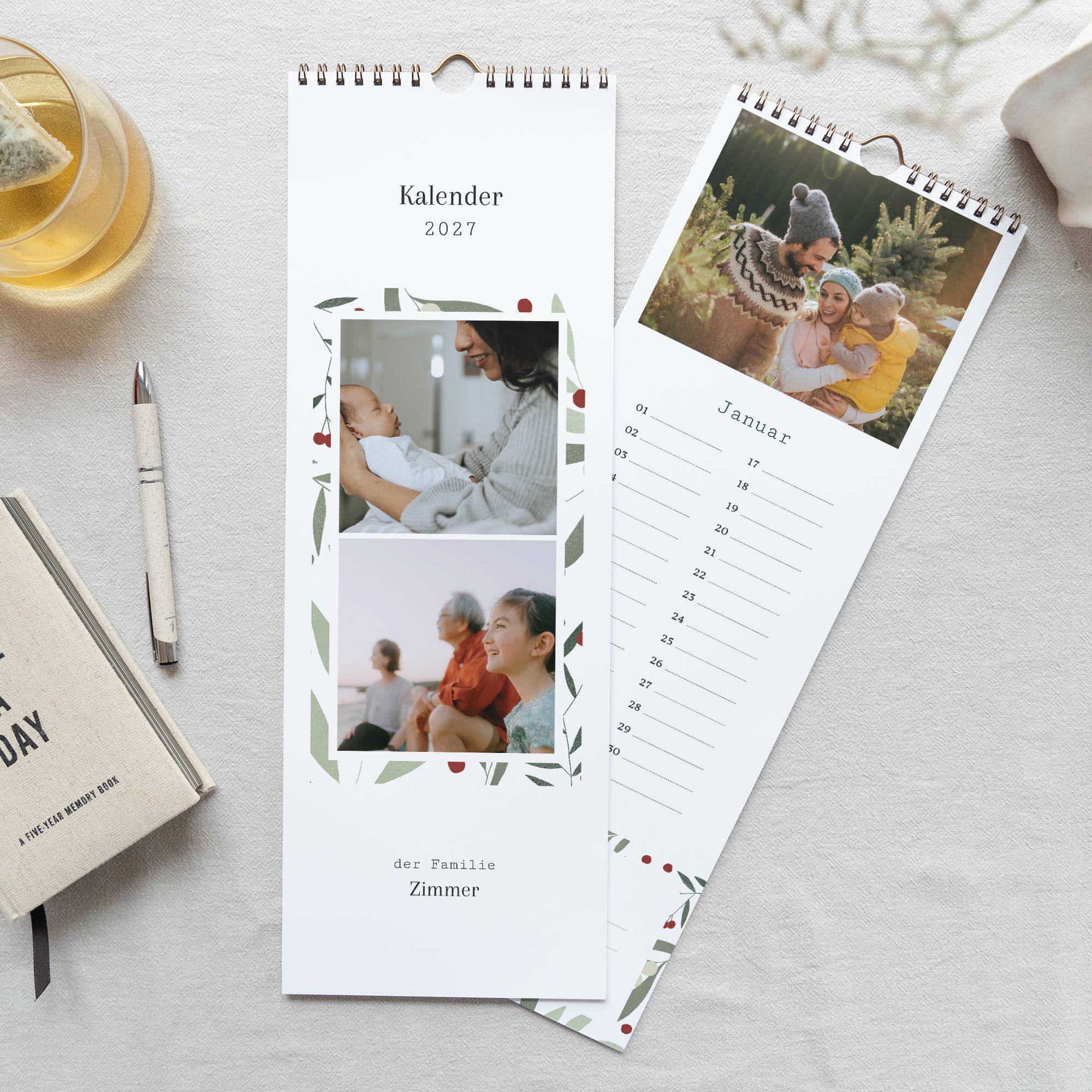 Kalender Weihnachten Beständig Weihnachtsmotiv, Grüntöne foto N° 1