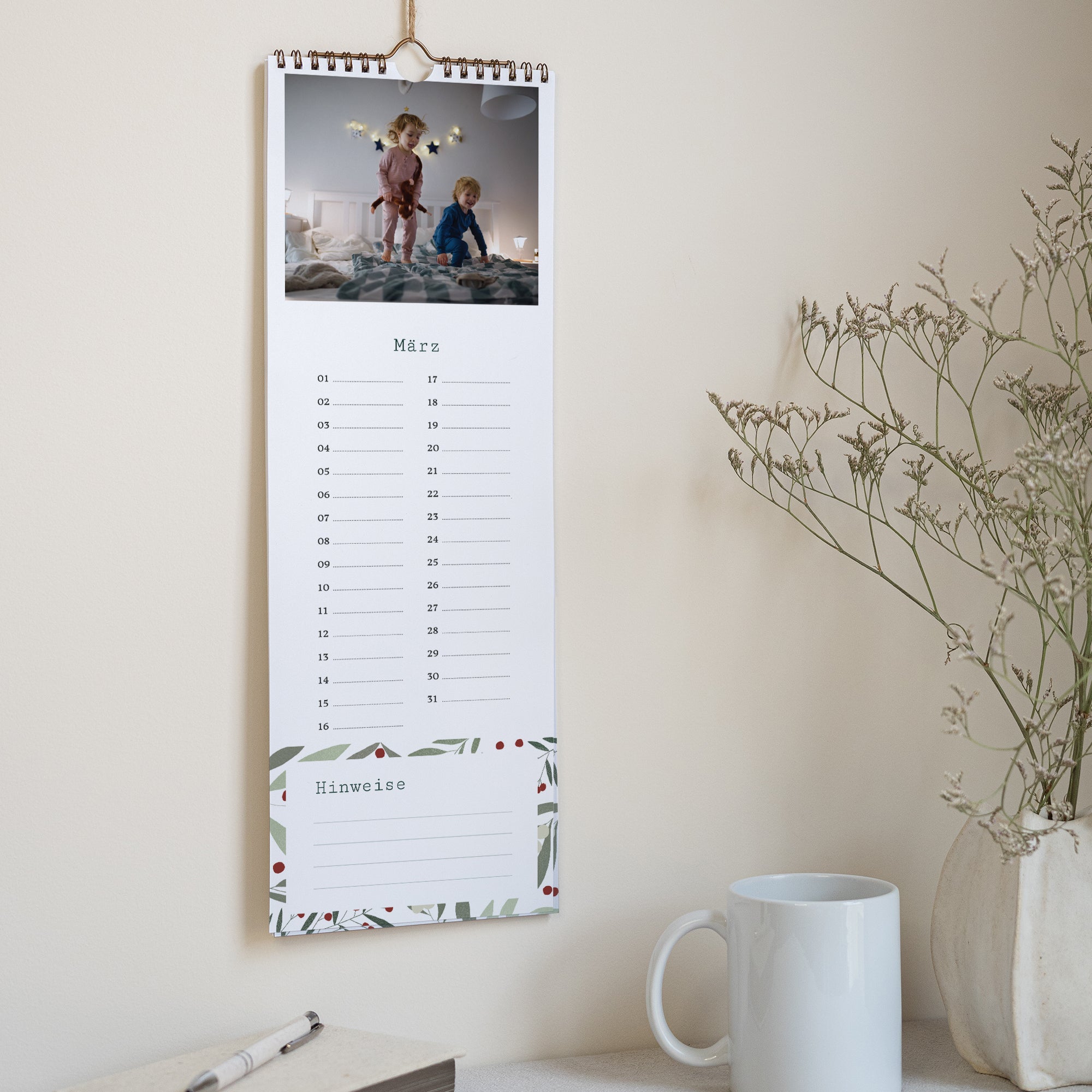 Kalender Weihnachten Beständig Weihnachtsmotiv, Grüntöne foto N° 2