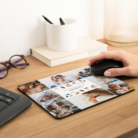 Mousepad Weihnachten Rechteck frohe weihnachten, eiche, pilze