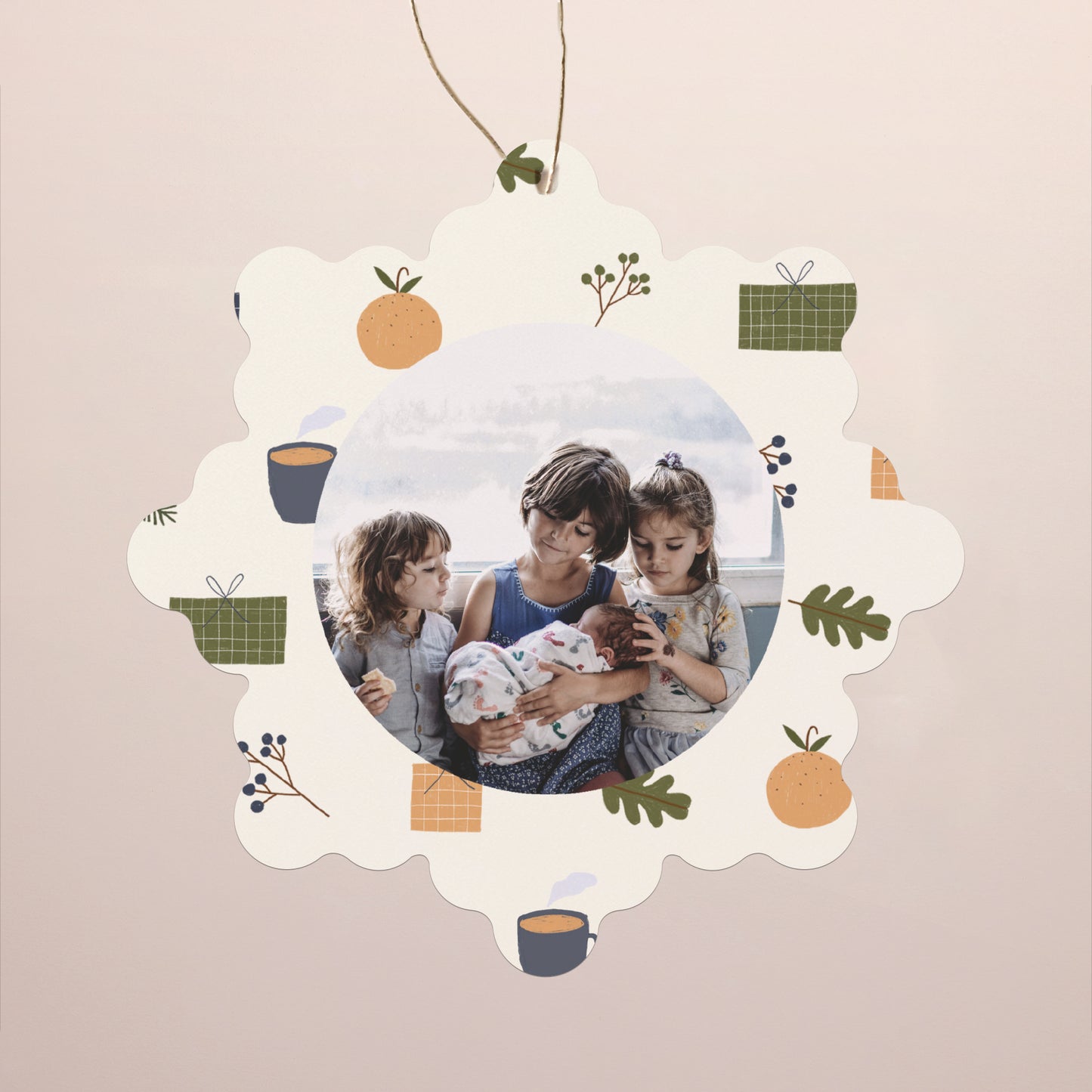 Weihnachtskarte Weihnachten Schwebende Schneeflocke Weihnachtsgeist II foto N° 1
