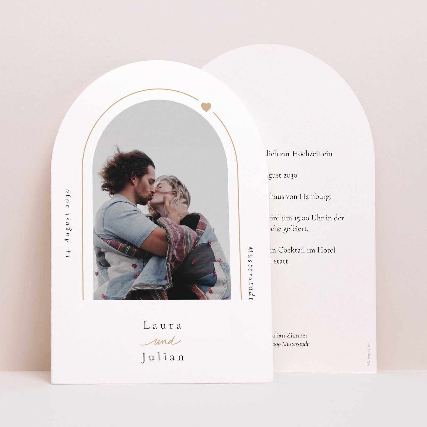 Hochzeitseinladung Arche Unendliche Liebe foto N° 1