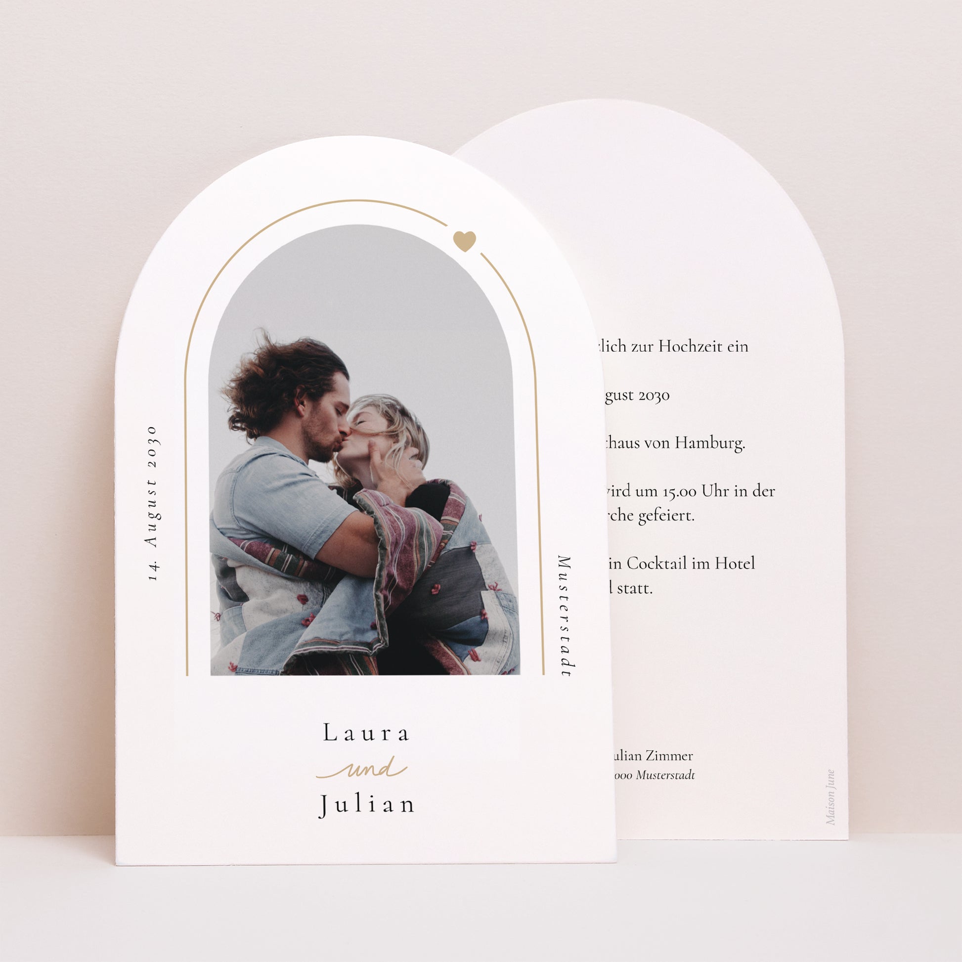 Hochzeitseinladung Arche Unendliche Liebe foto N° 1
