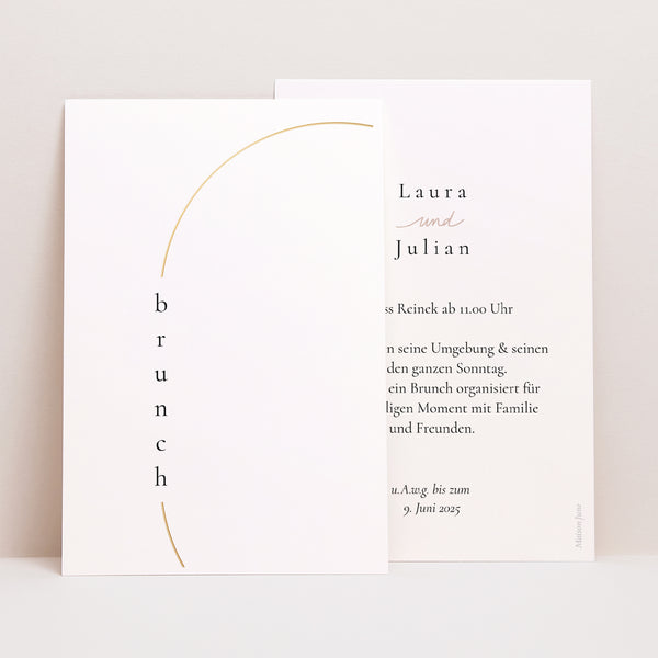 Einladungskarte Hochzeit PortraitPorträt Unendliche Liebe foto