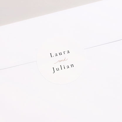Sticker Hochzeit Rund Unendliche Liebe foto N° 2