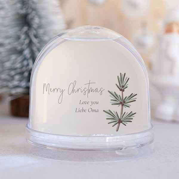 Schneekugel Weihnachten Glass Winterkekse foto