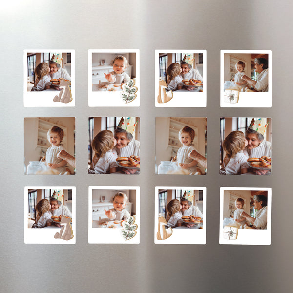 Fotoabzug Weihnachten Pack mit 12, magnetisch Winterkekse foto
