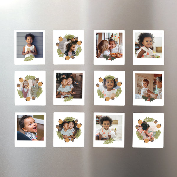 Fotoabzug Weihnachten Pack mit 12, magnetisch Wintersonnenwende foto