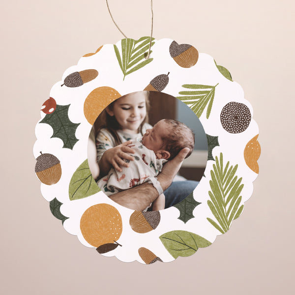 Weihnachtskarte Weihnachten Zum Aufhängen Wintersonnenwende foto