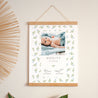 Poster Geburt Porträt body blaue Blumen foto N° 1