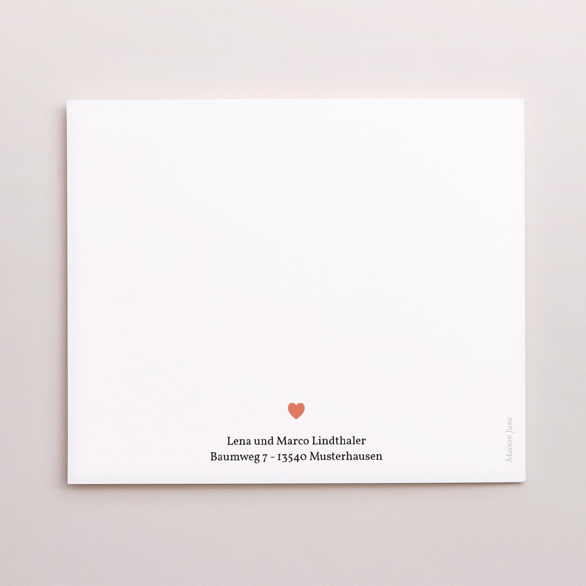 Dankeskarte Geburt Asymmetrische Zweiflügeltür Atout Coeur foto N° 3