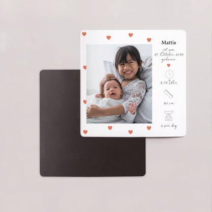Geburtskarten Satz von 9, magnetisch. Atout Coeur foto N° 2