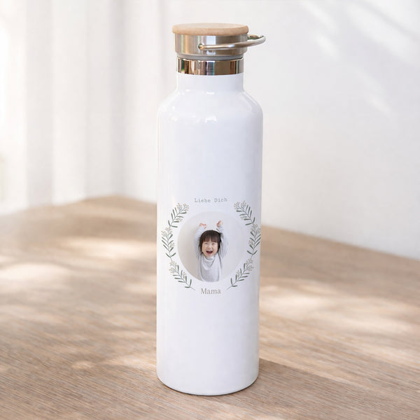 Trinkflasche Weihnachten 75 cl Flockenstrang und Kugel foto