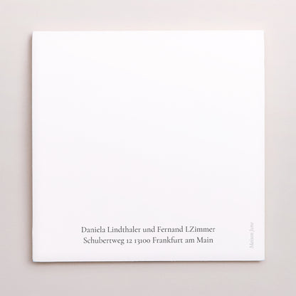 Dankeskarte Hochzeit Doppelflügelfensterhalbmond Trio & Typo foto N° 3