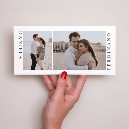 Dankeskarte Hochzeit Panoramische Landschaft Trio & Typo foto N° 2