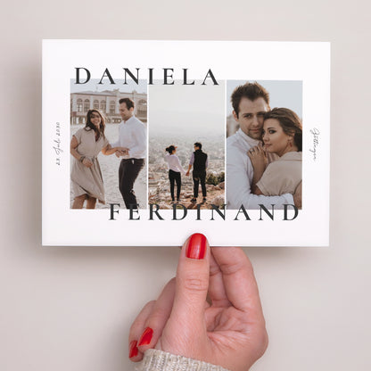 Hochzeitseinladung Landschaft Trio & Typo foto N° 2