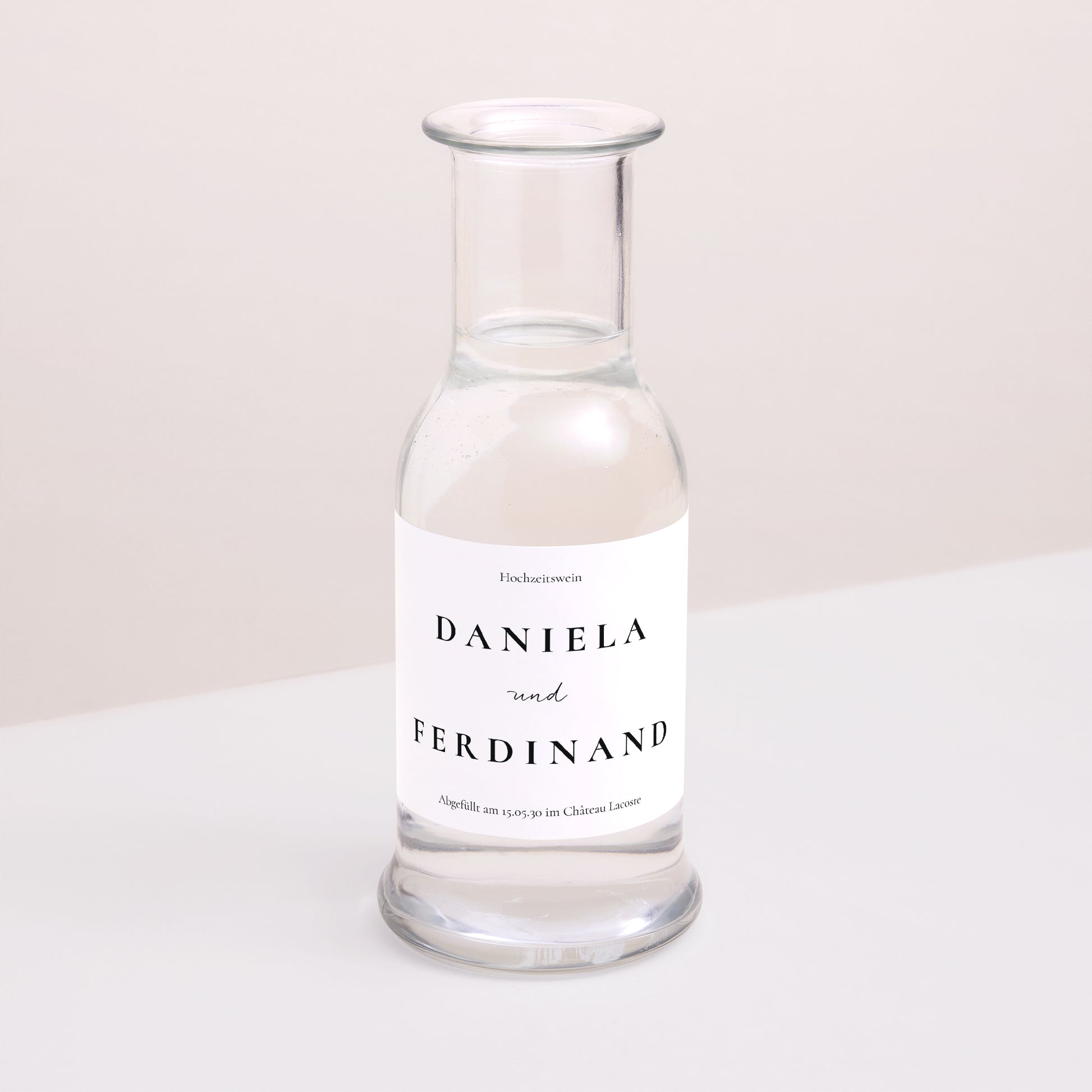 Flaschenetikett Hochzeit Landschaft Trio & Typo foto N° 2