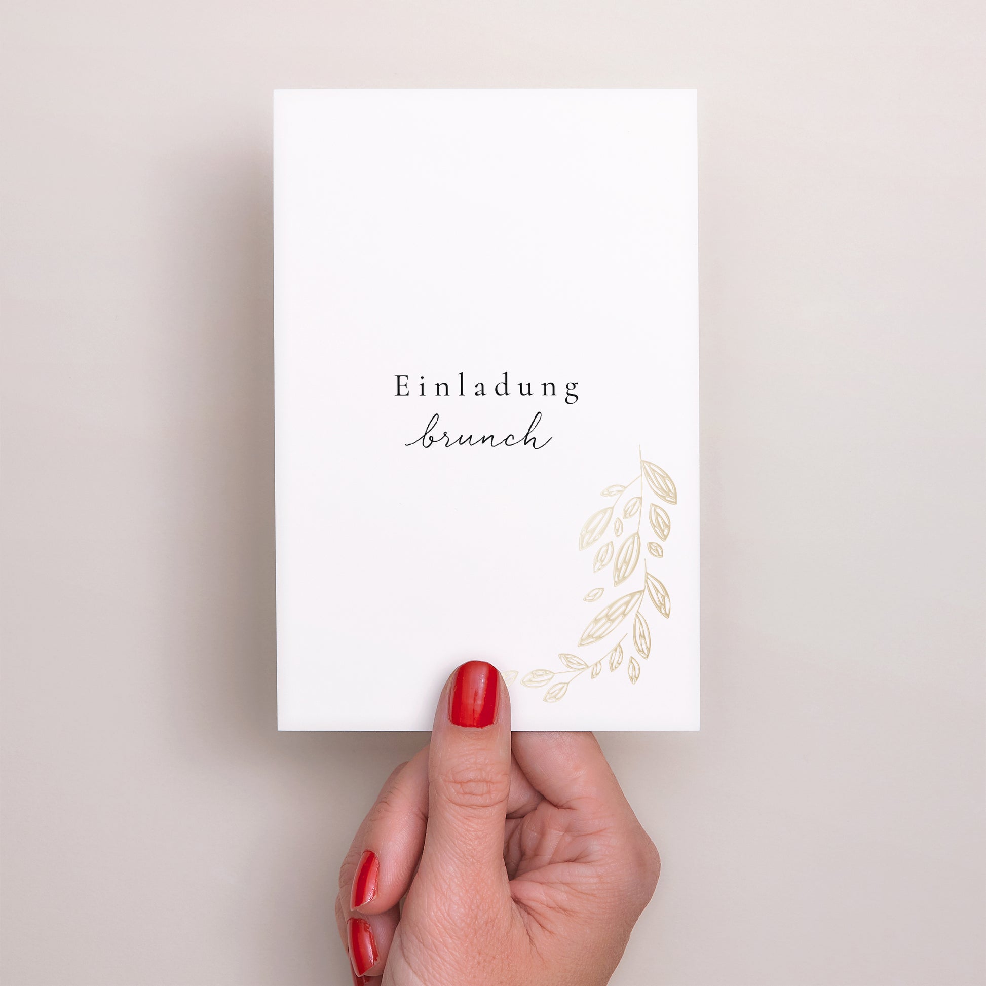 Einladungskarte Hochzeit PortraitPorträt Arche Vegetal foto N° 2