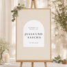 Begrüßungstafel Hochzeit Porträt 60 x 90 cm Arche Foto foto N° 1