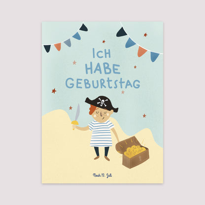 Poster Kindergeburtstag Porträt Kleiner Pirat foto N° 2