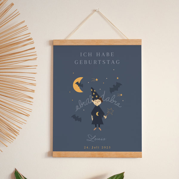 Poster Kindergeburtstag Porträt Superhexer foto