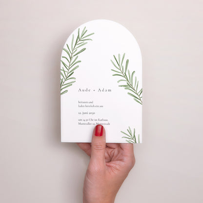 Hochzeitseinladung Arche Rosmarin aus der Provence foto N° 2