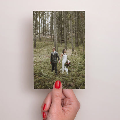 Dankeskarte Hochzeit PortraitPorträt Rosmarin aus der Provence foto N° 3