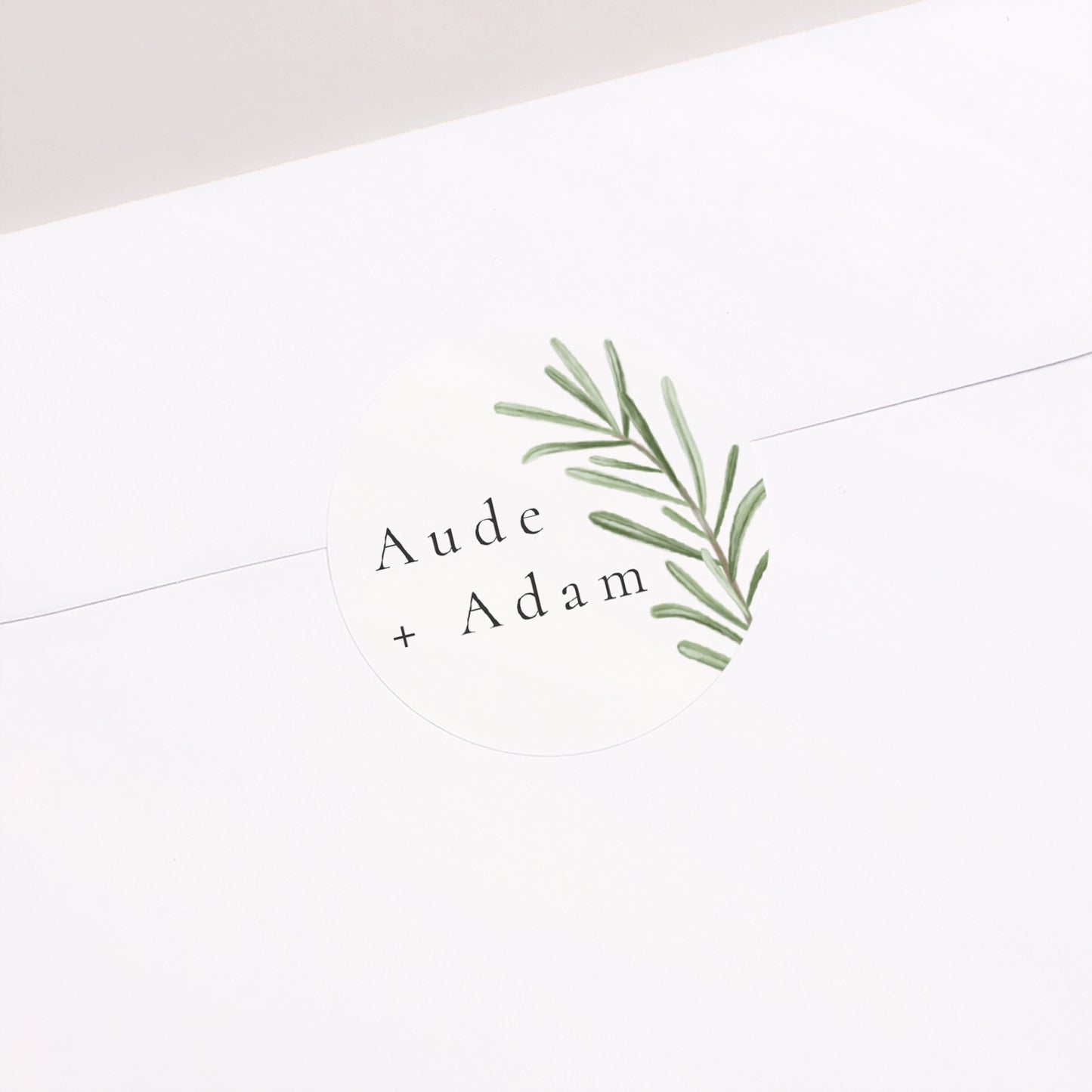 Sticker Hochzeit Rund Rosmarin aus der Provence foto N° 2