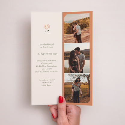 Hochzeitseinladung Fotoautomaten Lesezeichen Liberty Poudré foto N° 2
