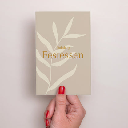 Einladungskarte Hochzeit PortraitPorträt Bohème Chic foto N° 2