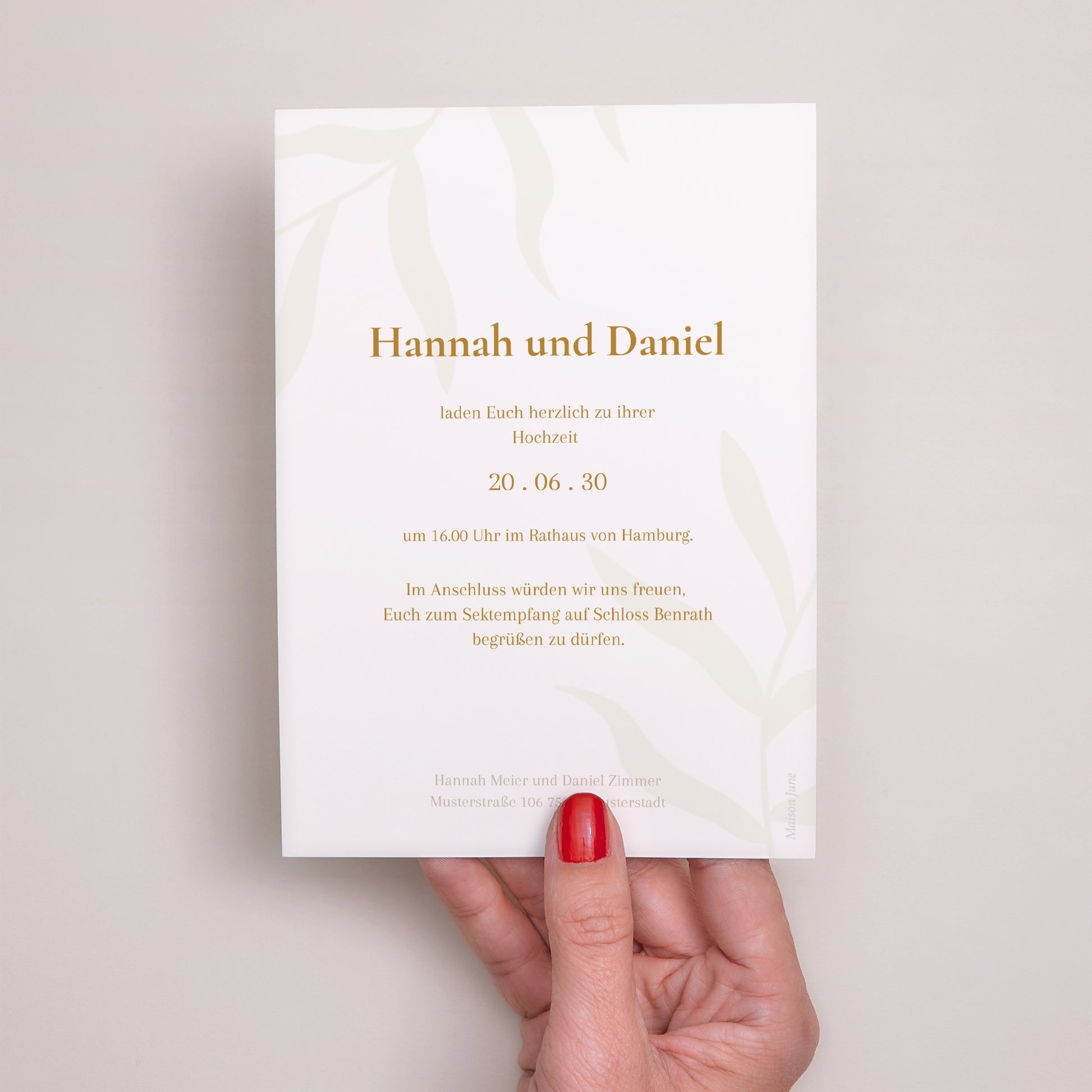 Hochzeitseinladung Bohème Chic foto N° 3