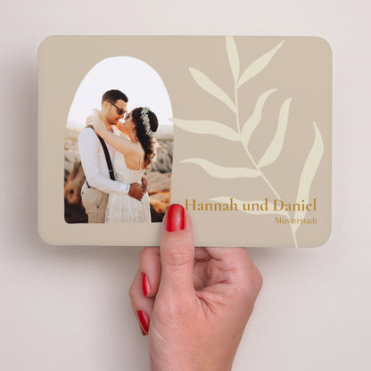 Hochzeitseinladung Landschaft, abgerundete Ränder Bohème Chic foto N° 2