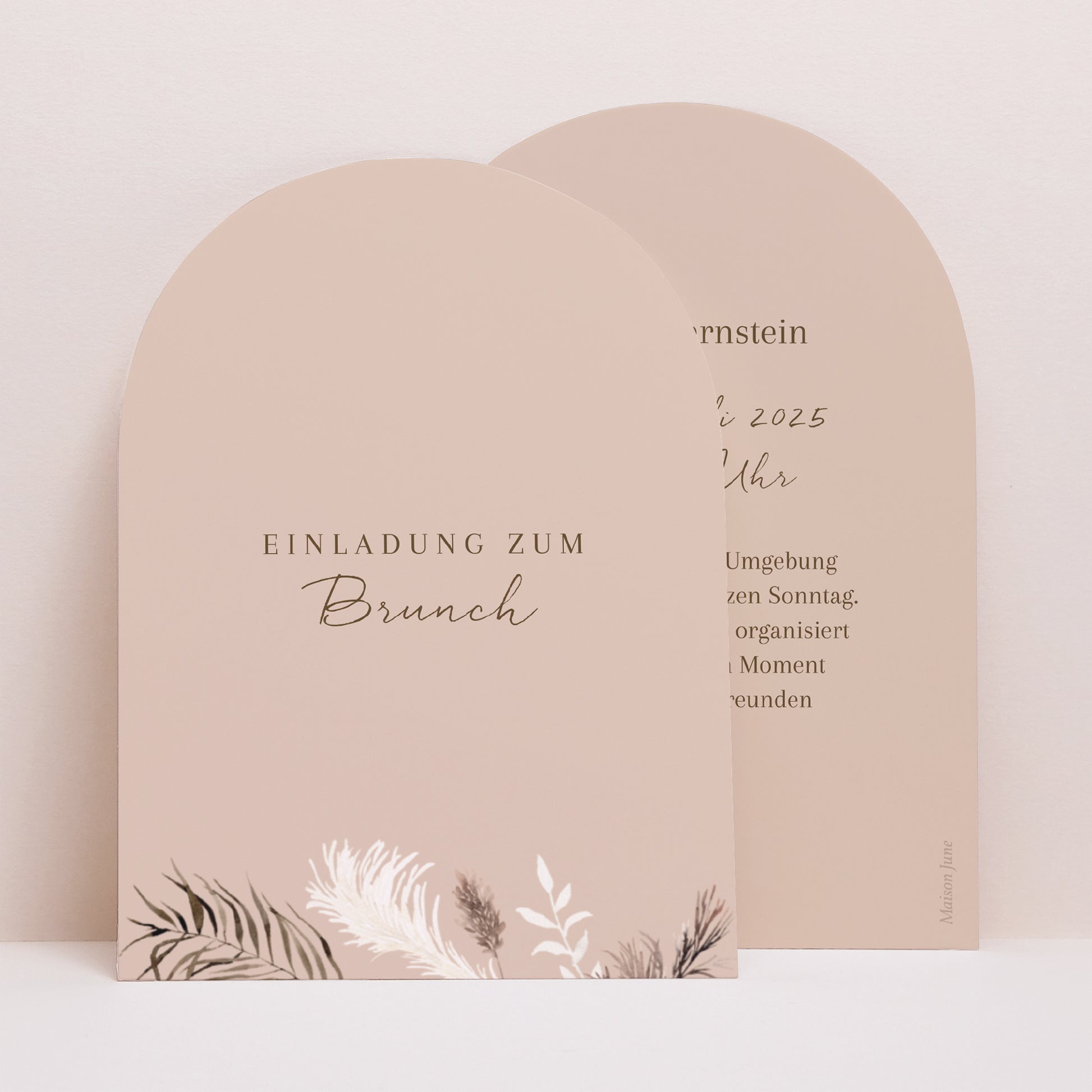 Einladungskarte Hochzeit Kleine Arche Bohemian Floral foto N° 1