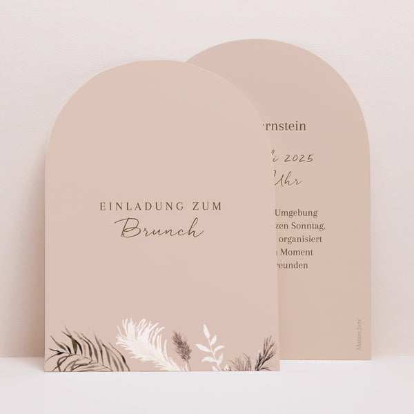 Einladungskarte Hochzeit Kleine Arche Bohemian Floral foto