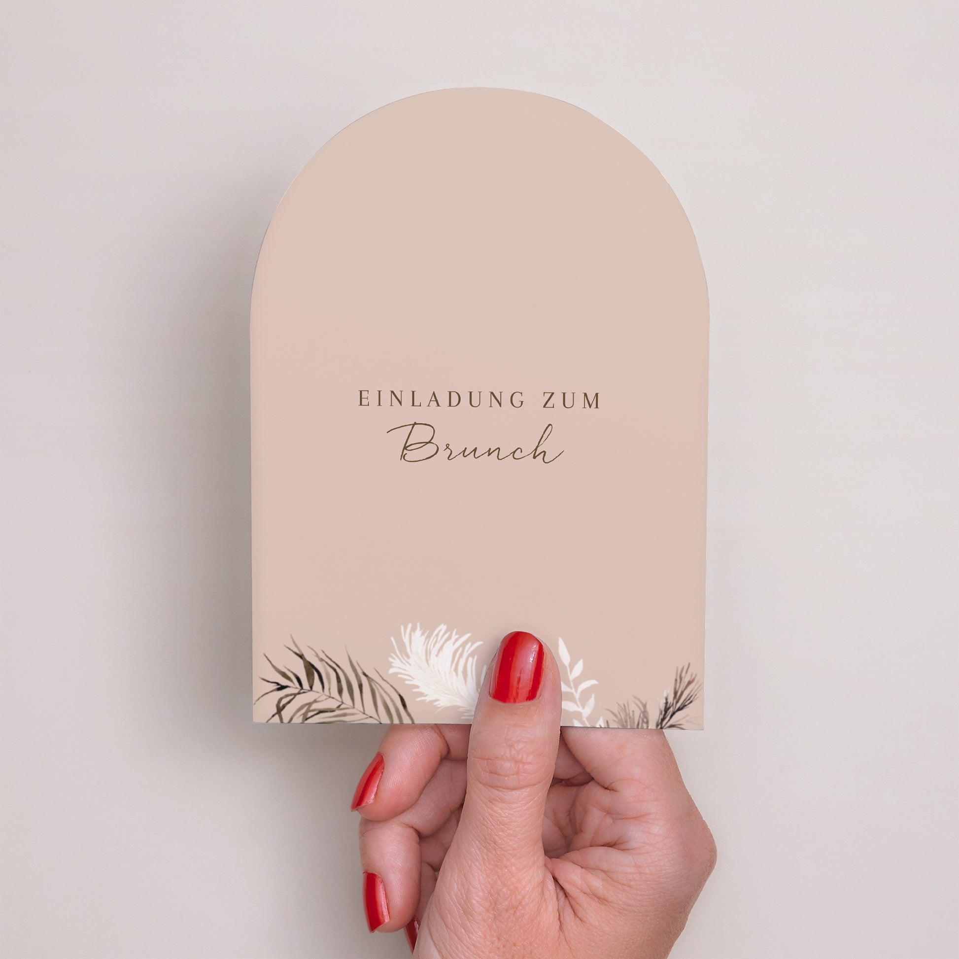 Einladungskarte Hochzeit Kleine Arche Bohemian Floral foto N° 2