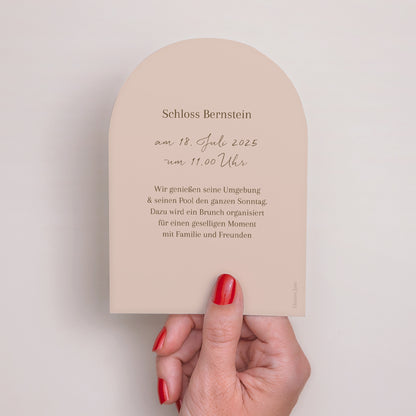 Einladungskarte Hochzeit Kleine Arche Bohemian Floral foto N° 3