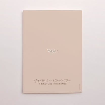 Hochzeitseinladung Doppelflügelporträt Bohemian Floral foto N° 3