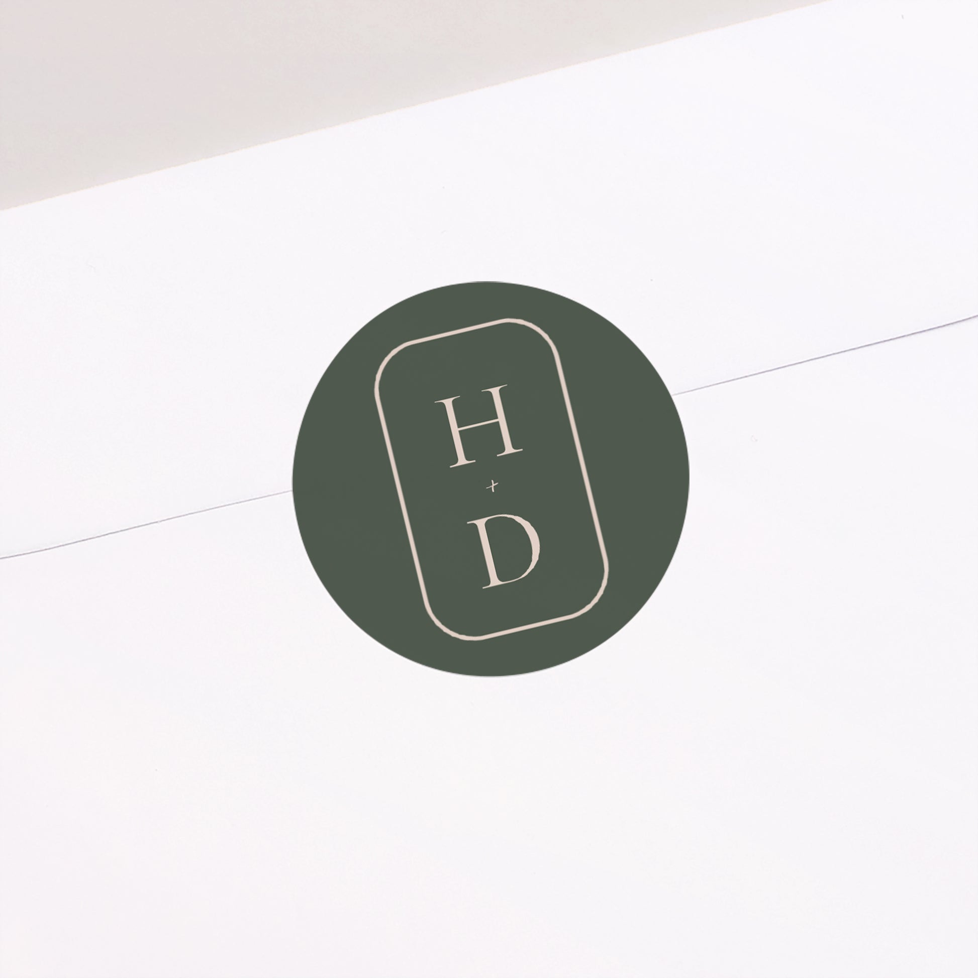 Sticker Hochzeit Rund Die Vereinigung des Olivenbaums foto N° 2