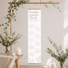 Sitzplan Hochzeit Holzstütze Vegetal Koralle foto N° 2