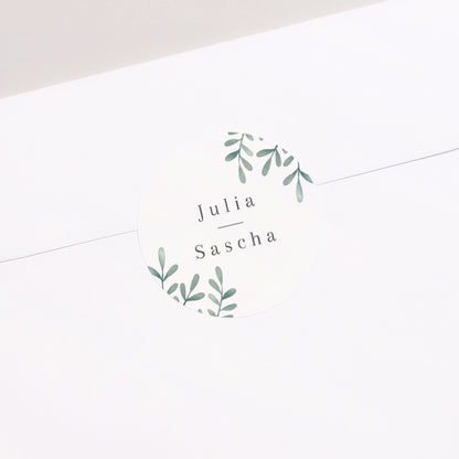 Sticker Hochzeit Rund Süßes Gold foto N° 2