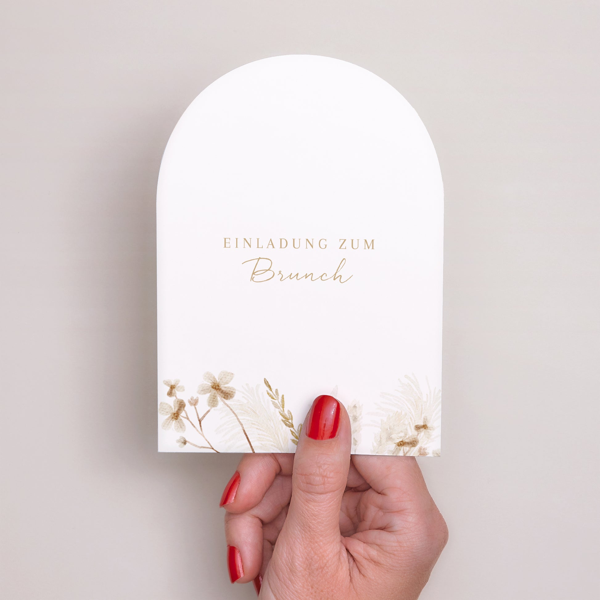 Einladungskarte Hochzeit Kleine Arche Böhmisch Creme foto N° 2