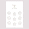 Sitzplan Hochzeit Porträt 60 x 90 cm Getrocknete Blumen foto N° 2