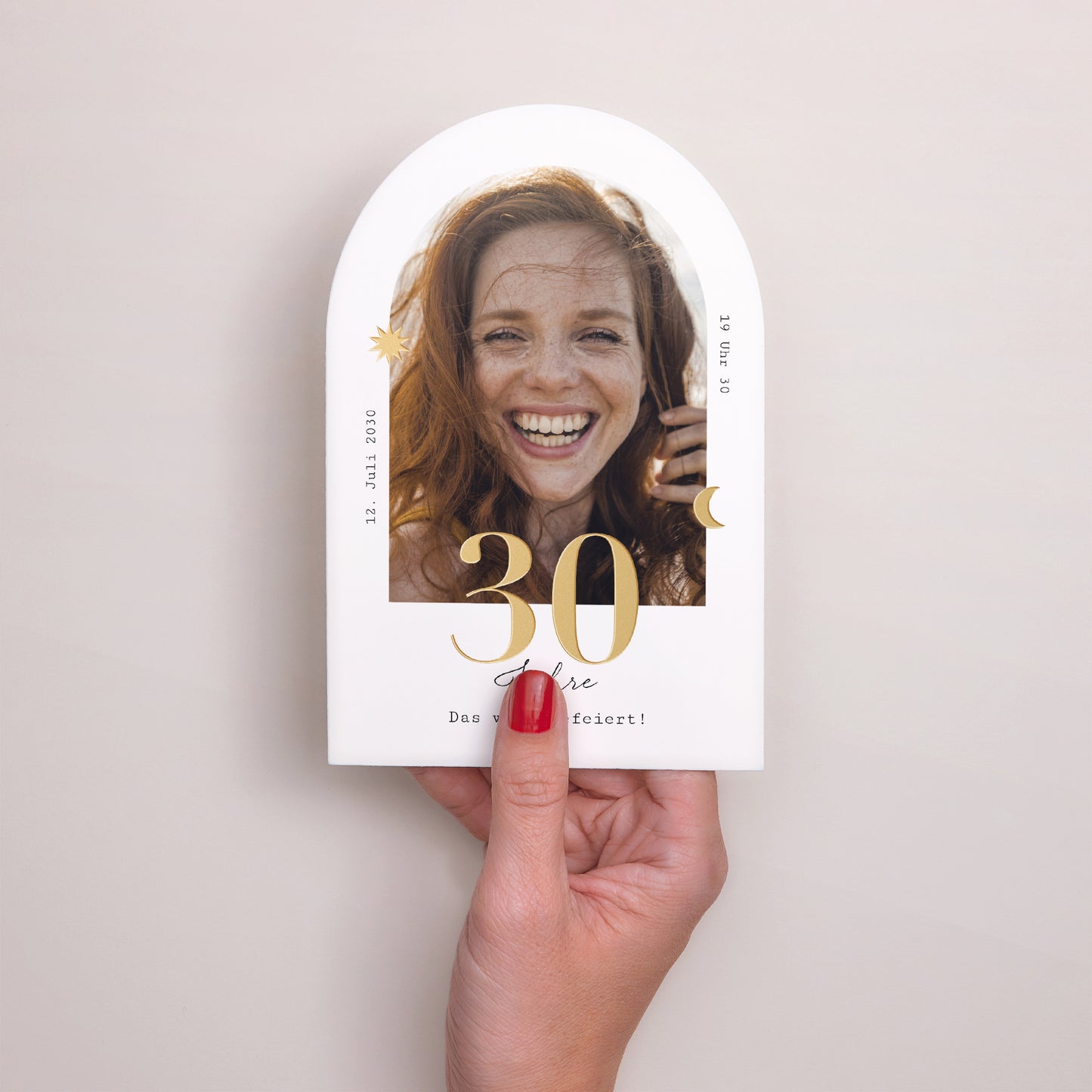 Einladungskarte Geburtstag Arche Arche Typo, 30 Jahre alt foto N° 2