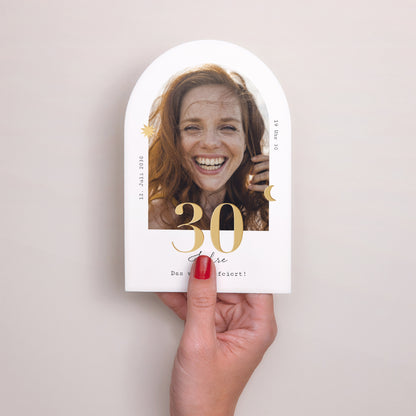 Einladungskarte Geburtstag Arche Arche Typo, 30 Jahre alt foto N° 2